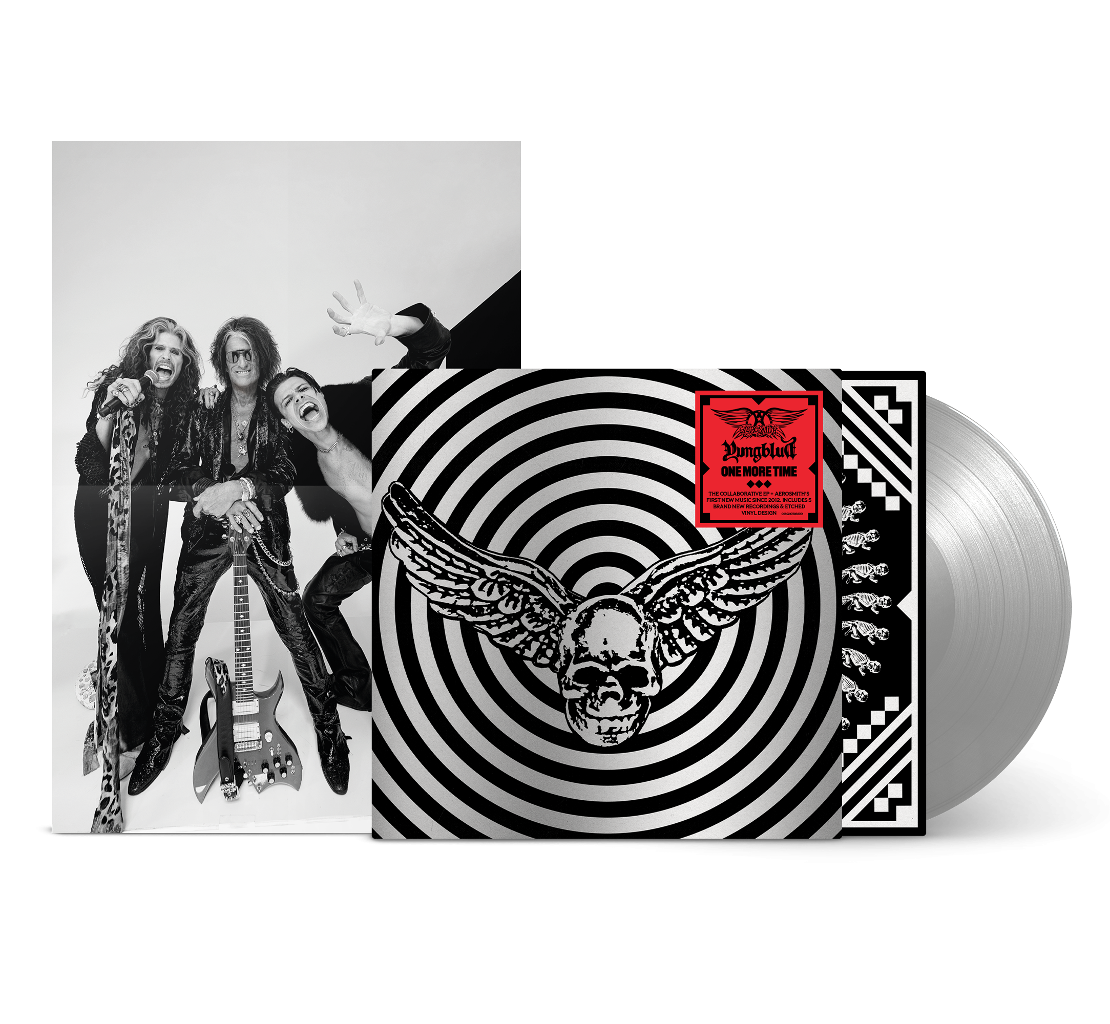 Aerosmith & YUNGBLUD - One More Time - Silver Vinyl (YUNGBLUD