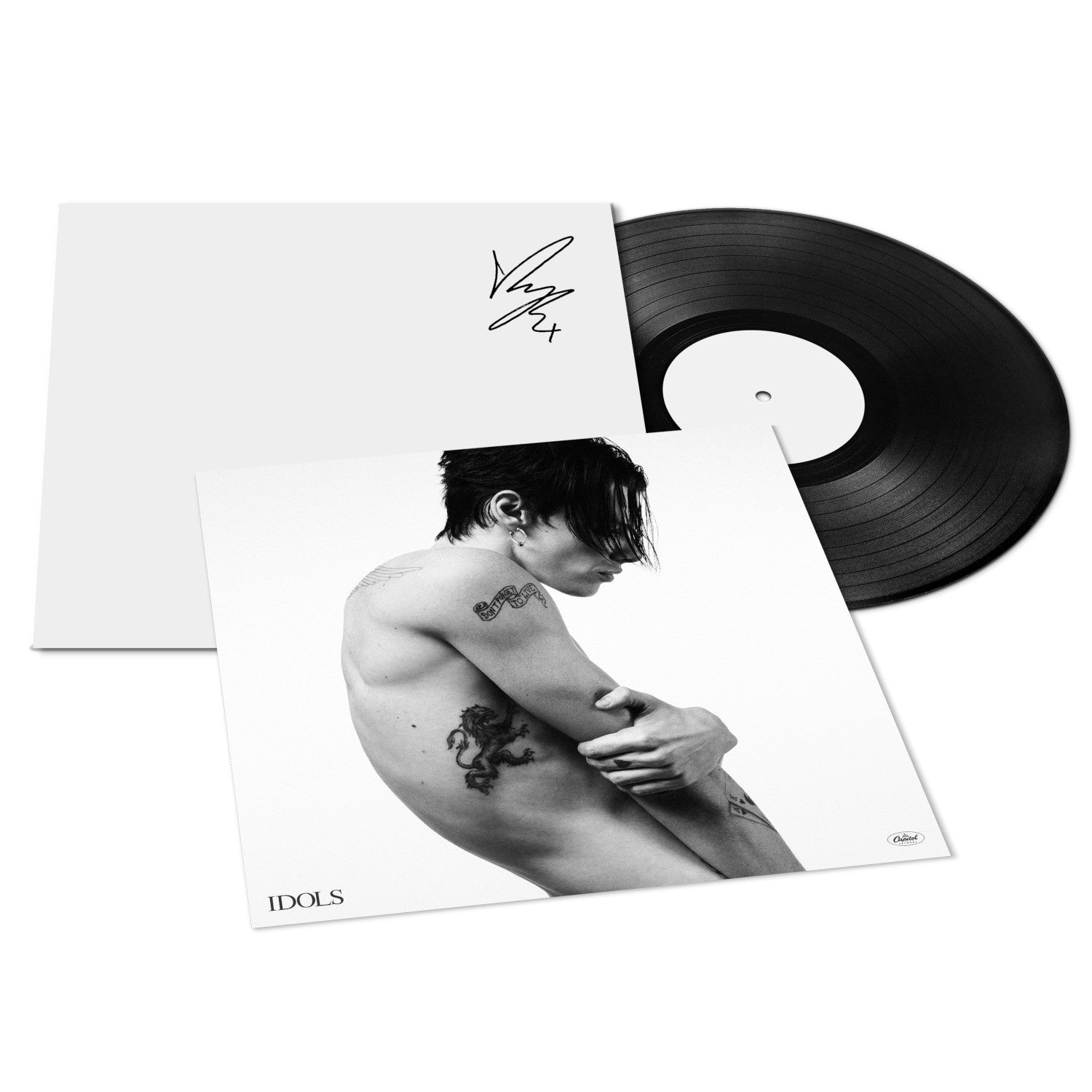 Yungblud Idols Signed White Label Vinyl + Cover Card Signed White Label Vinyl + Cover Card 408753