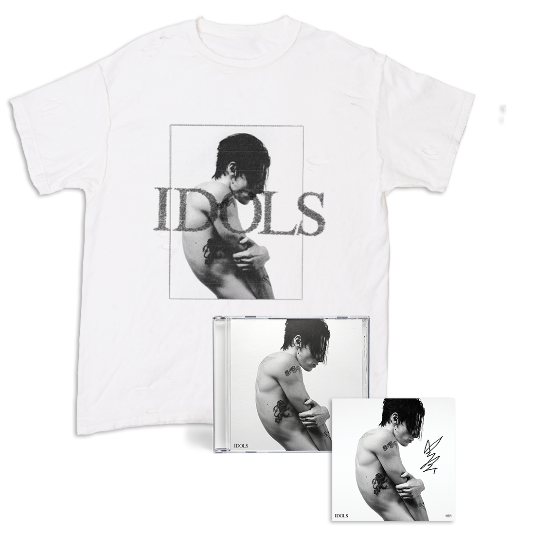 Yungblud Idols CD + Signed Artcard + Idols Cover T-Shirt 407897