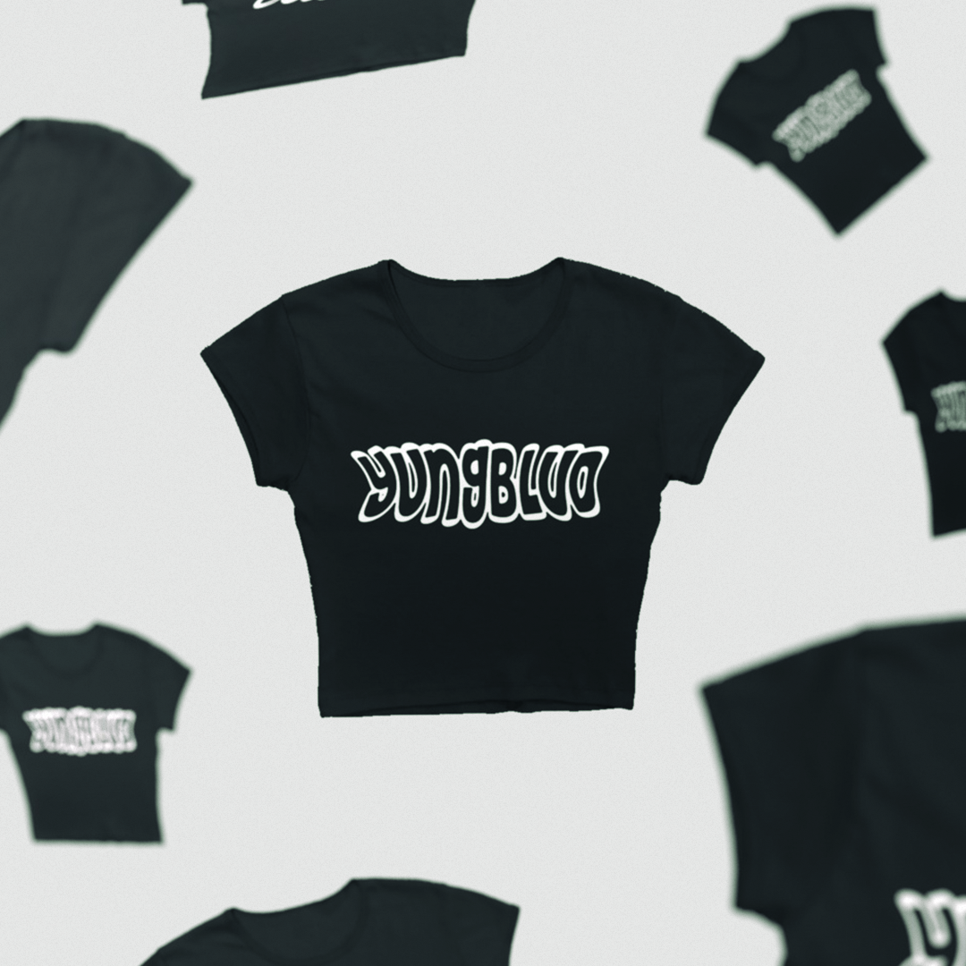 Yungblud WARPED LOGO "BABY TEE" Cropped T-Shirt 357931