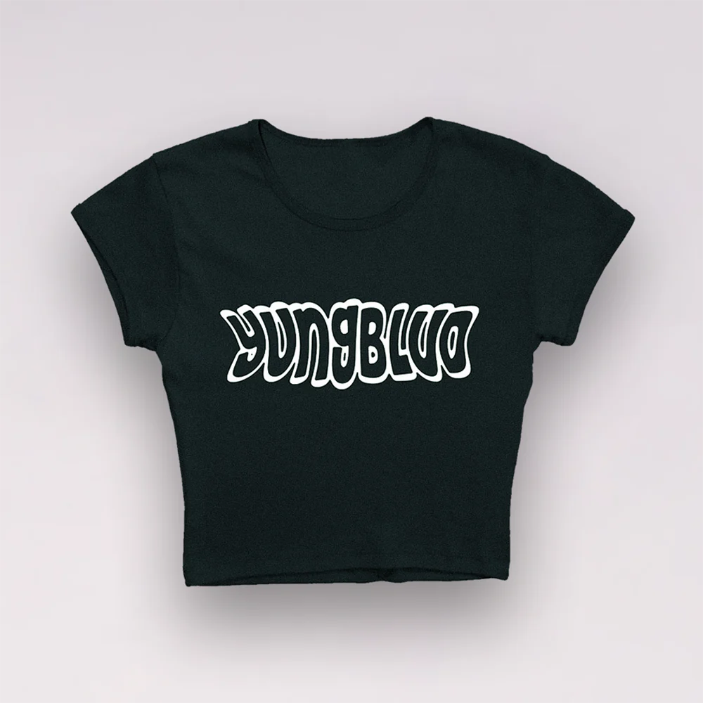Yungblud WARPED LOGO "BABY TEE" Cropped T-Shirt 358135