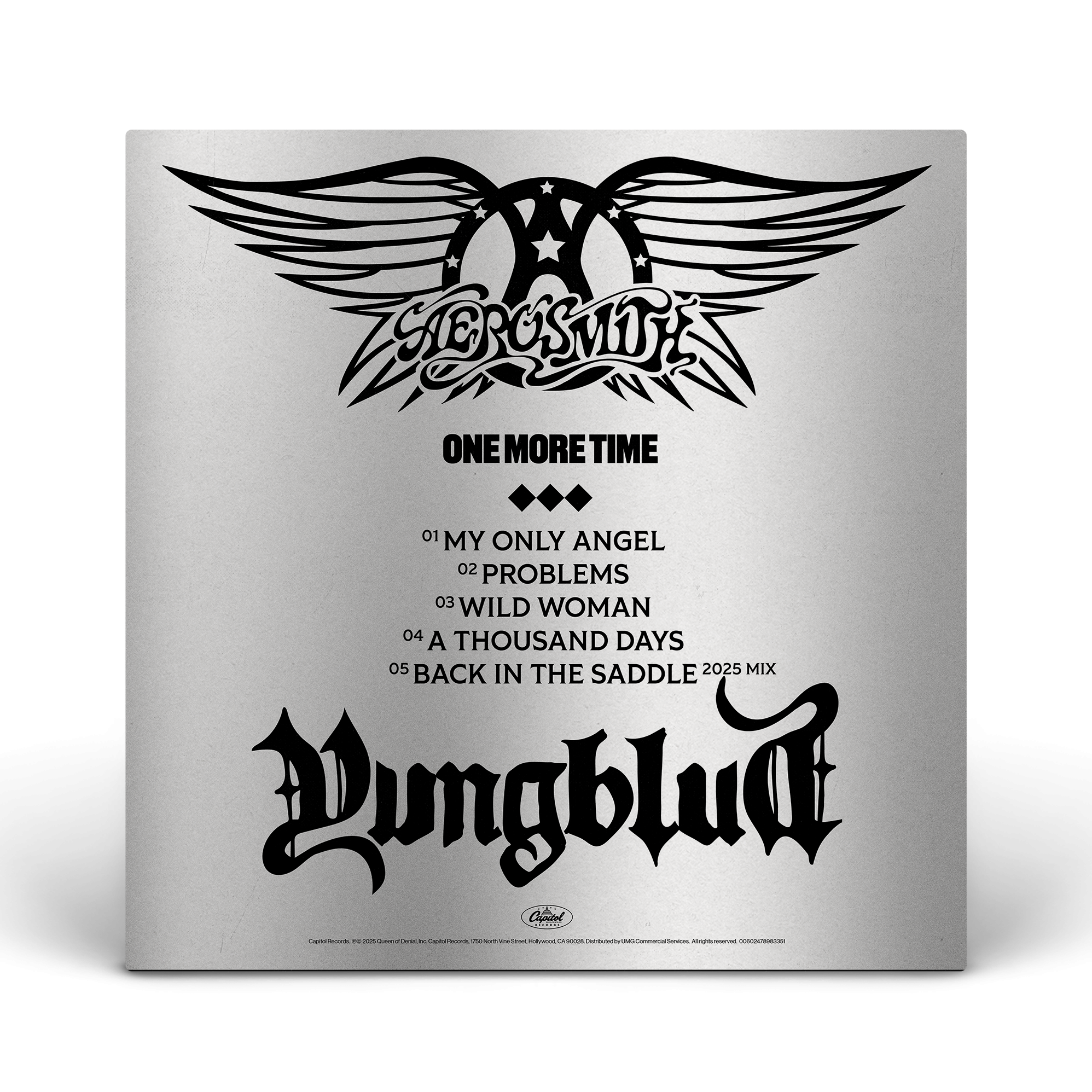 Yungblud & Aerosmith Aerosmith & YUNGBLUD - One More Time - Silver Vinyl (YUNGBLUD Store Exclusive) Store Exclusive Vinyl 421622